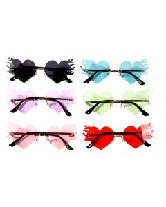 Flame Heart Sunglasses