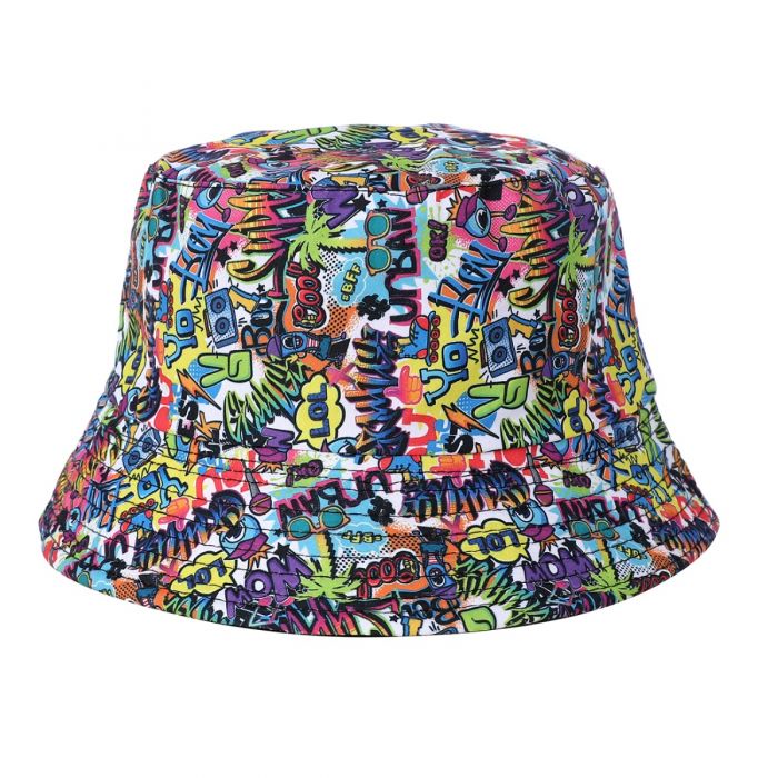 Cartoon Print Bucket Hat