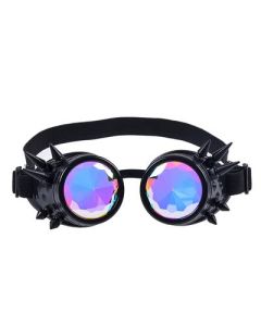 Goggles Black Spiked Kaleidoscope Steampunk