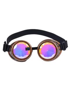 Goggles Antique Gold Kaleidoscope