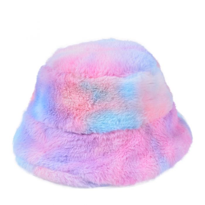 Fluffy Tye Dye Bucket Hat